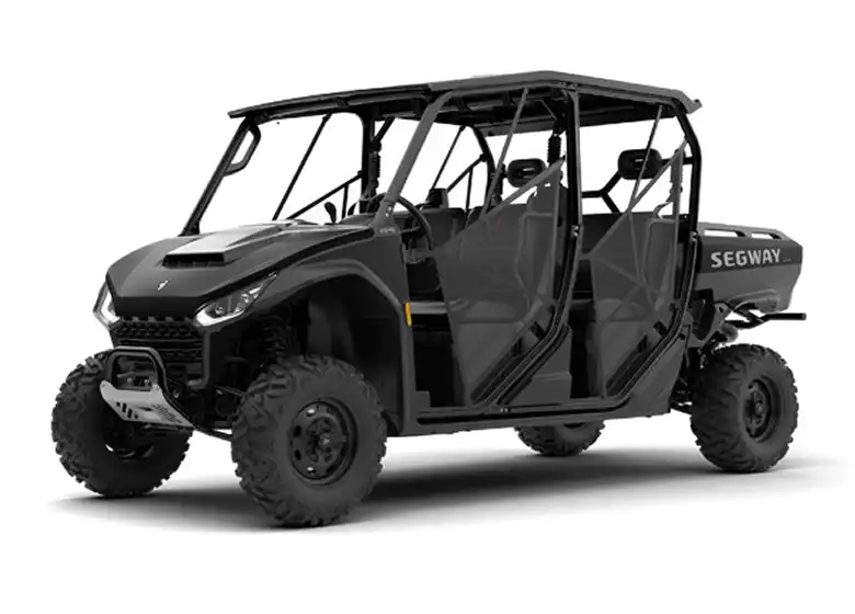Black Segway crew cab utility vehicle